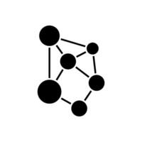 Icon a neural network, isolated against a clean background., vector