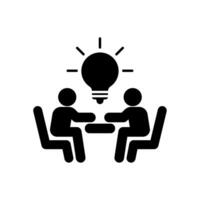 Icon a brainstorming., vector