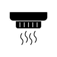 Icon a smoke detector, isolated against a clean background. vector