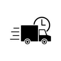 Icon a fast delivery, isolated against a clean background. vector