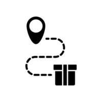 Icon a shipping, isolated against a clean background. vector
