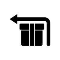 Icon a return, isolated against a clean background. vector