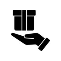 Icon a handle with care, isolated against a clean background vector