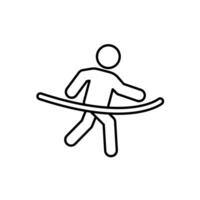 Icon a finish line vector