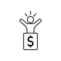 Icon a winning, isolated against a clean background vector