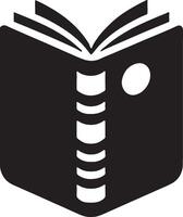 An open book icon illustration on a white background vector