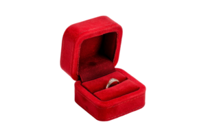 Elegant proposal ring box display png