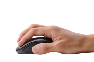 Digital hand with mouse action png