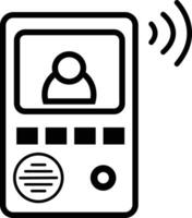 Intercom icon. intercom sign. Intercom device symbol. flat style. vector
