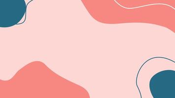 Abstract Wavy Background with Coral and Navy Shapes video
