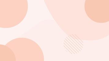 Minimal abstract background with peach circles and soft shapes video