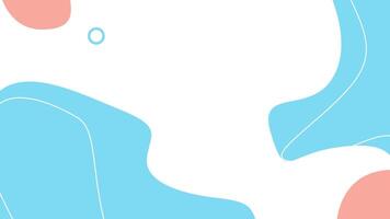 Modern abstract background with blue and coral shapes video