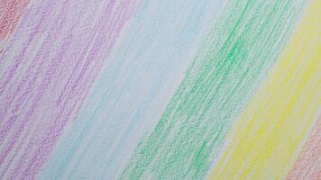 Abstract Colored Pencil Shading on Paper with Vibrant Pastel Stripes and Texture video
