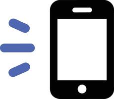 Smartphone Receiving a Signal Modern Mobile Device with Strong Wireless Connection in a Clean Minimalist Style vector