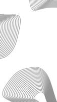 black abstract waves moving on a white background video