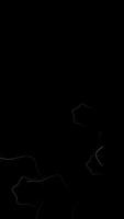 moving abstract with gold colored rope and black background video