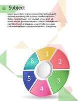 6-Step Circular Process Infographic Template vector