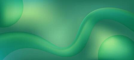 minimalist green fluid background vector