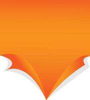 Orange Page Curl Background Image vector