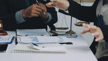 A lawyer and a business man at a desk video
