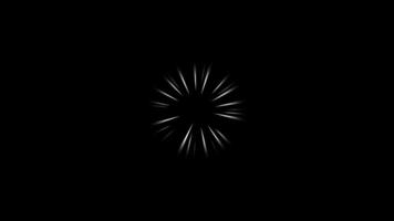 Abstract White Light Bursts From Center Against Black Backdrop A Radial Zoom Motion Effect for Dynamic Backgrounds video