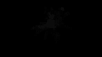 Multicolor Powder Explosion with Dynamic Motion on Black Backdrop Abstract Colored Smoke Swirl Creates Vibrant Visuals for Modern Artistic Design video