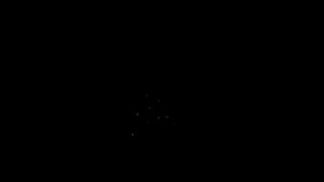 Animated Hearts Floating Upwards in Black Background Valentines Day Romantic Concept Design Element with Blue Color video