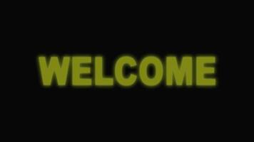 Elegant Welcome Text Looping Animation Perfect for Intros, Presentations, and Event Videos