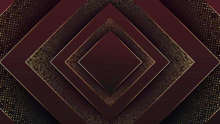 pattern and gold triangle lines
