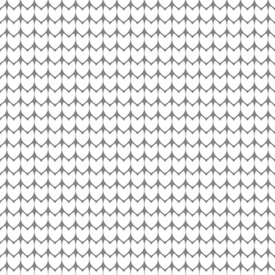 Knitting graph paper seamless pattern white on black