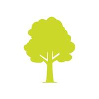 Simple green tree icon nature ecology symbol vector