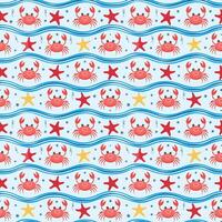 Crab fabric by jessicajones on spoonflower - custom fabric vector