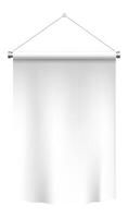 Blank white roll-up banner vector
