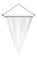 Blank triangular hanging banner vector