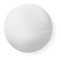 Glossy white sphere casting a soft shadow on a pristine white background, forming a minimalist and elegant composition that emphasizes simplicity and modern design aesthetics vector