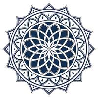 Beautiful Geometric Mandala with Symmetrical Design vector