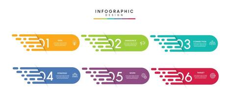 Steps business data visualization timeline process infographic template design AJ vector