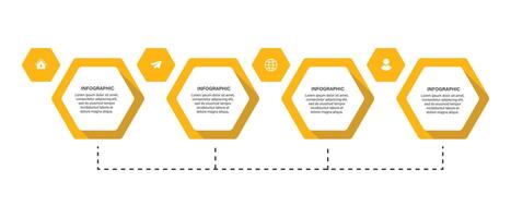 Steps business data visualization timeline process infographic template design W vector