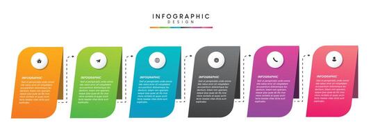 Steps business data visualization timeline process infographic template design T vector
