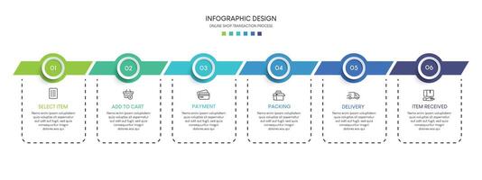 Steps business data visualization timeline process infographic template design U vector