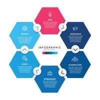Steps business data visualization timeline process infographic template design AA vector