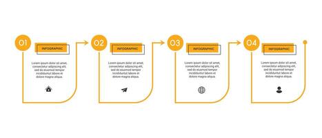 Steps business data visualization timeline process infographic template design AG vector