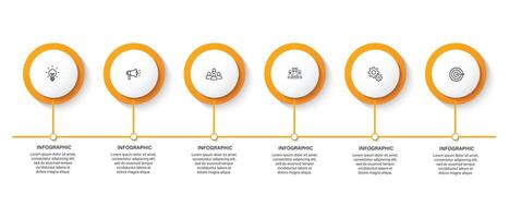 Steps business data visualization timeline process infographic template design AE vector