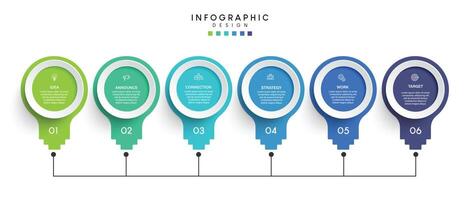 WebSteps business data visualization timeline process infographic template design vector