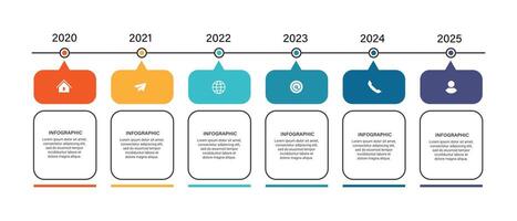 Steps business data visualization timeline process infographic template design H vector