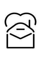Residential communication emblem. indicating safe and private message exchange vector