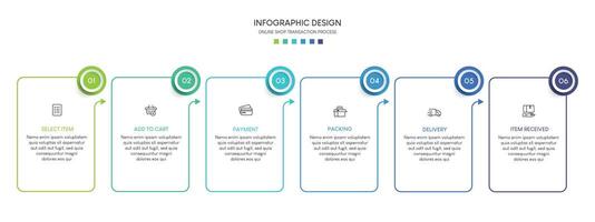 Steps business data visualization timeline process infographic template design AX vector