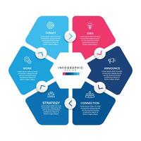 Steps business data visualization timeline process infographic template design AC vector
