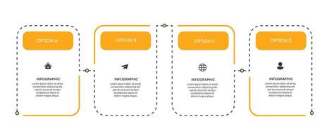 Steps business data visualization timeline process infographic template design AF vector