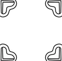 Abstract Corner Frame Modern Minimalist Line Art for Creative Projects vector